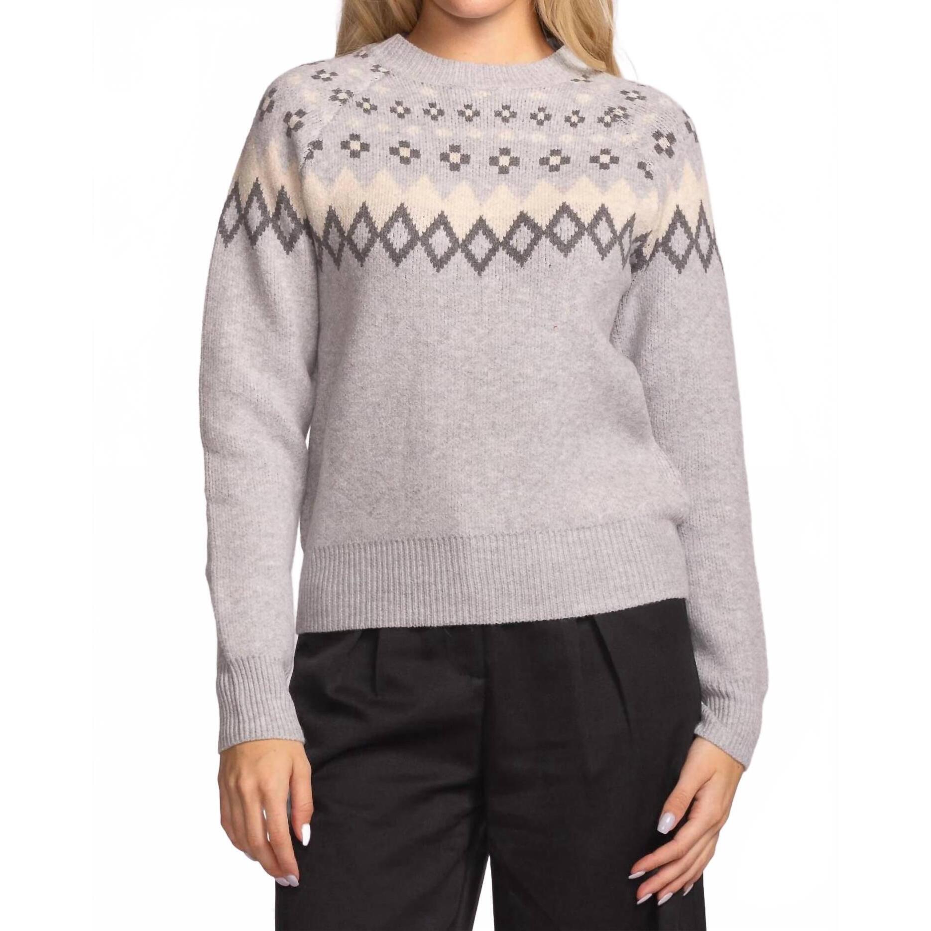 New Pink Martini Haverford Sweater In Grey